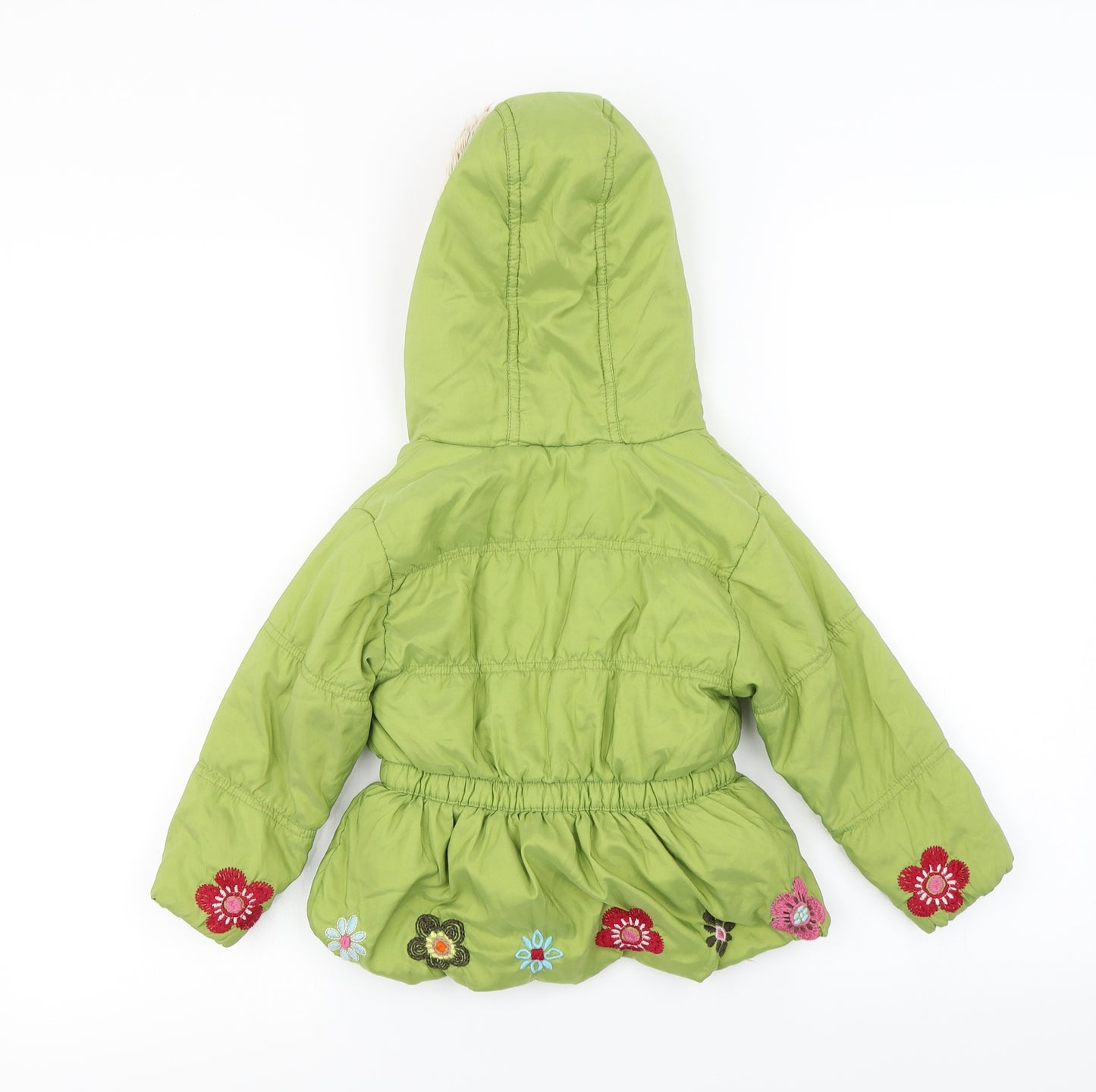 NEXT Girls Green Floral  Jacket Coat Size 2-3 Years