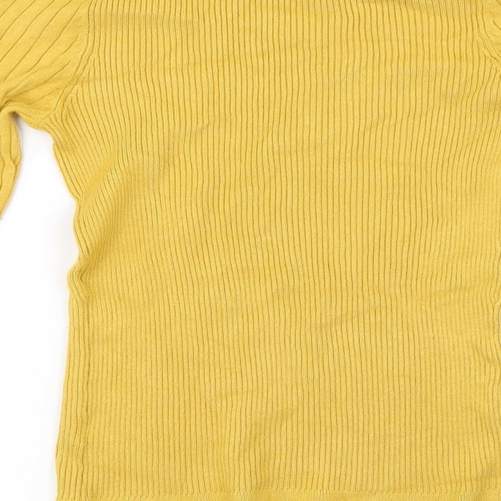 New Look Womens Yellow   Pullover Jumper Size 12