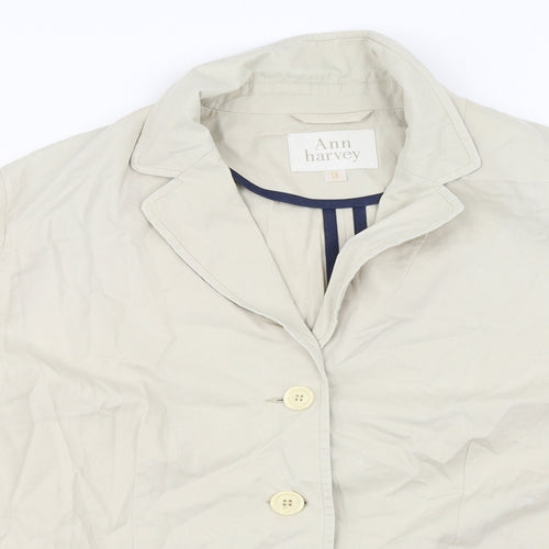 Ann Harvey  Womens Beige   Jacket Coat Size 18