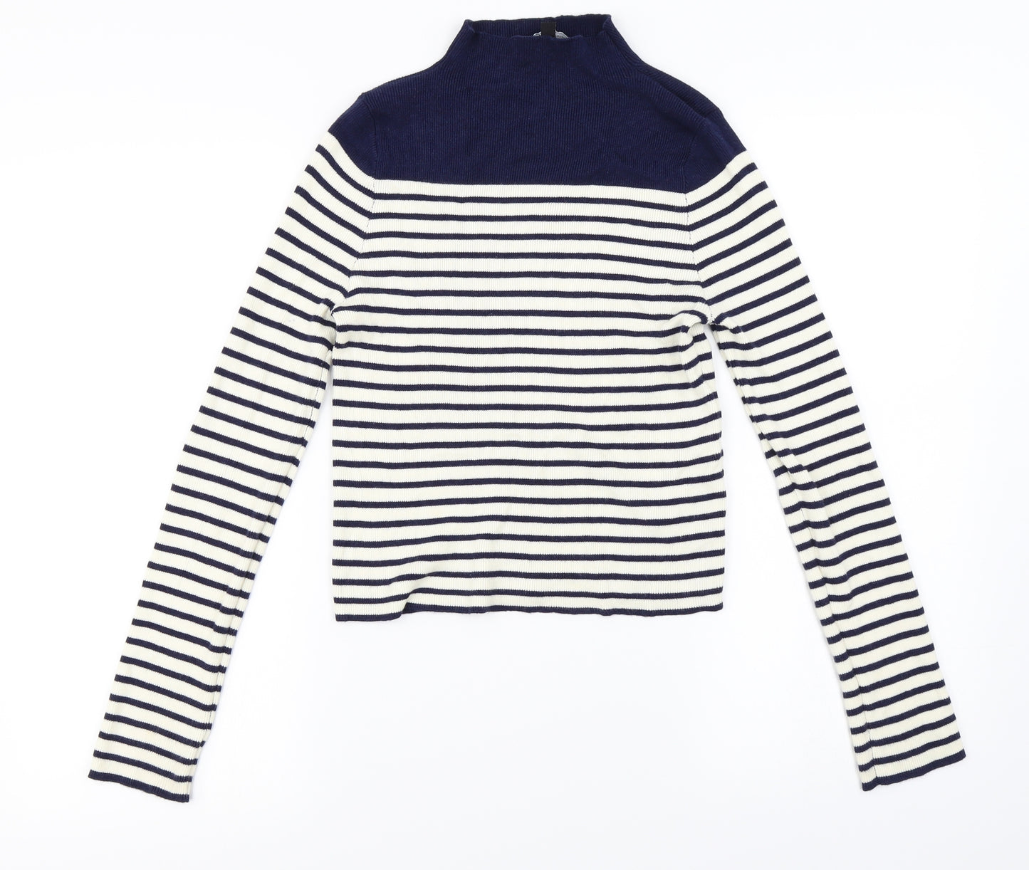 New Look Girls Blue Striped  Pullover Jumper Size 14-15 Years