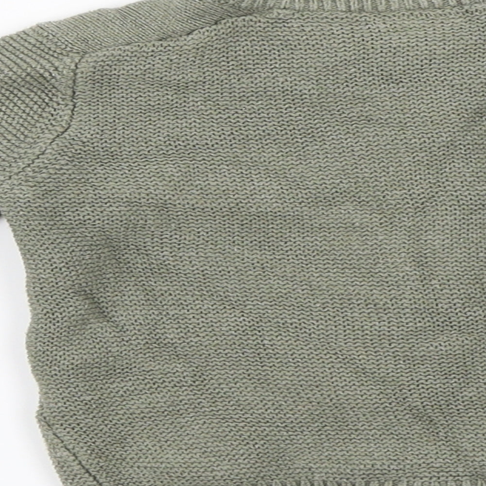 Zara Girls Green   Full Zip Jumper Size 2-3 Years