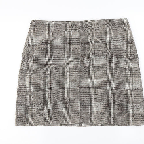 NEXT Womens Grey Paisley  A-Line Skirt Size 14