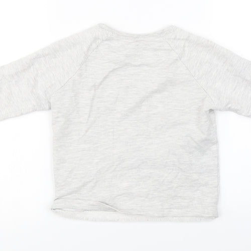 snooze Girls Grey   Pullover Jumper Size 6-7 Years