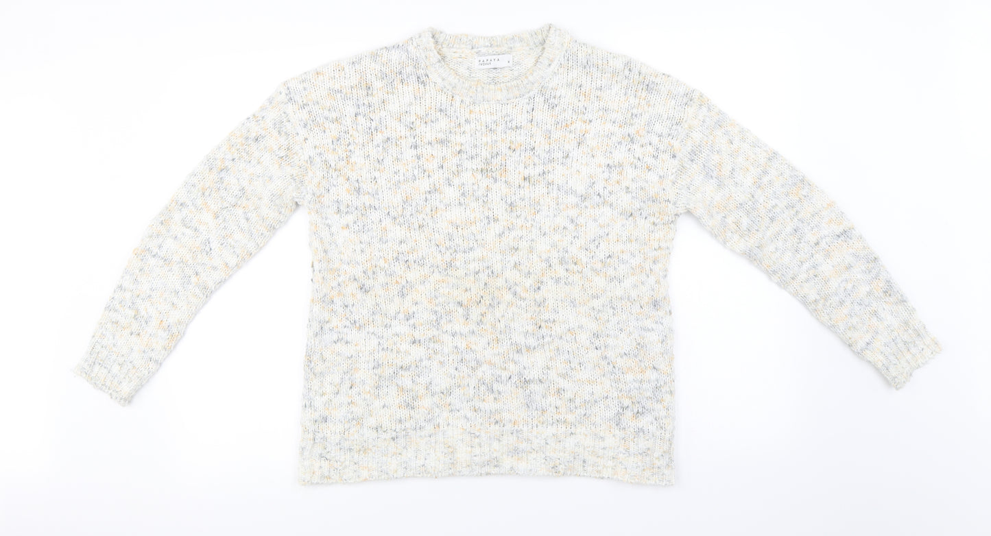 Papaya Womens Ivory   Henley Jumper Size M