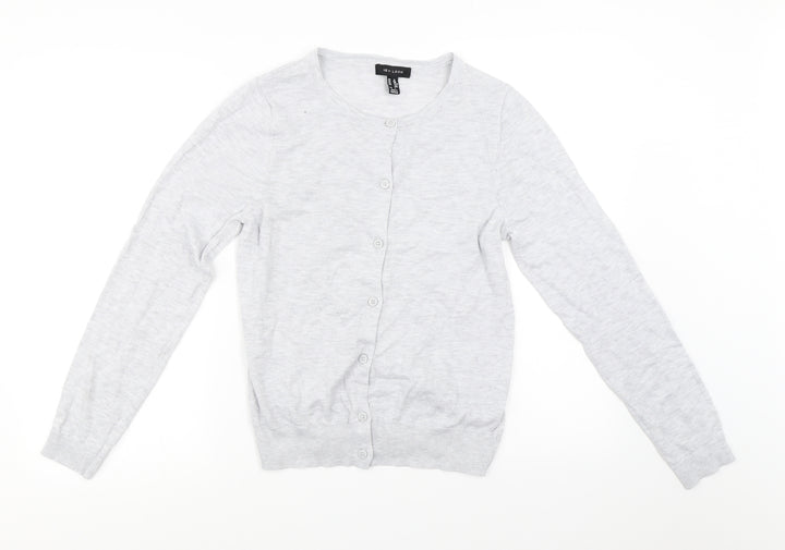 New Look Womens Grey Cardigan Jumper Size 10