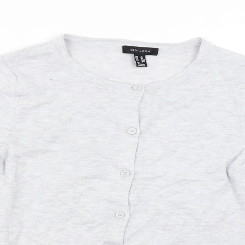 New Look Womens Grey   Cardigan Jumper Size 10