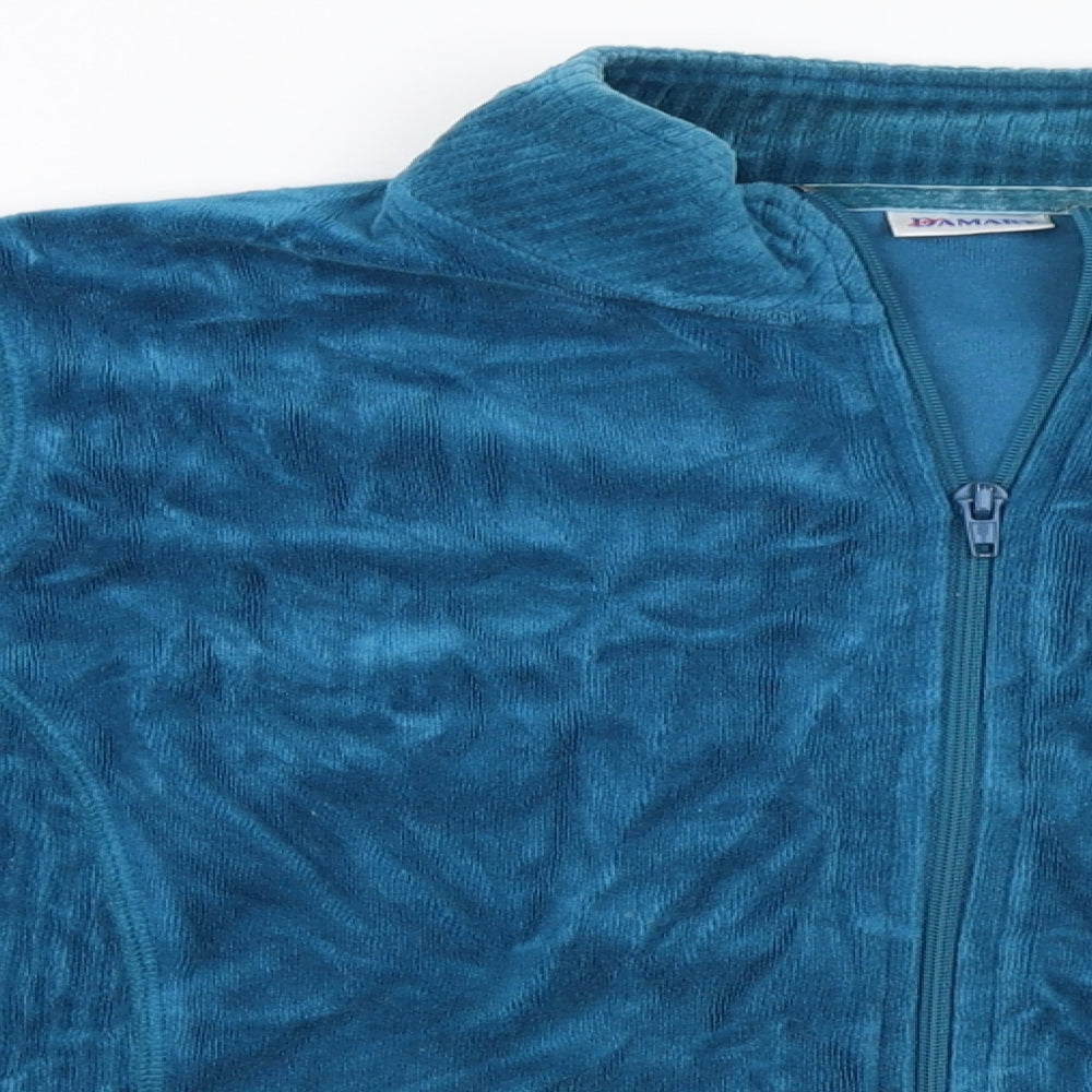 Damart Womens Blue   Full Zip Jumper Size 12