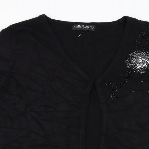 Joella Di Marco  Womens Black   Cardigan Jumper Size XL