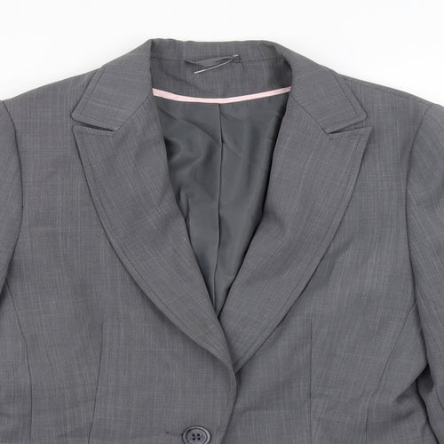 Dorothy Perkins Womens Grey   Jacket Blazer Size 10