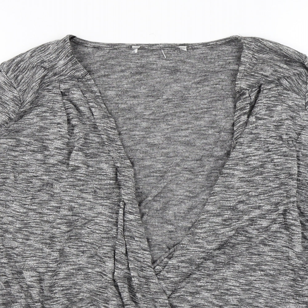George Womens Grey   Basic Blouse Size 10
