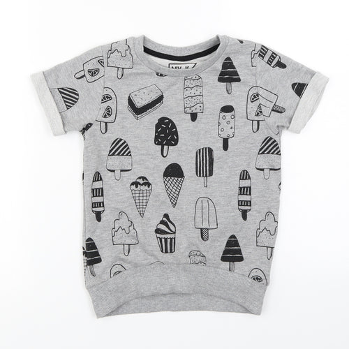 MY K  Girls Grey   Pullover Jumper Size 6-7 Years