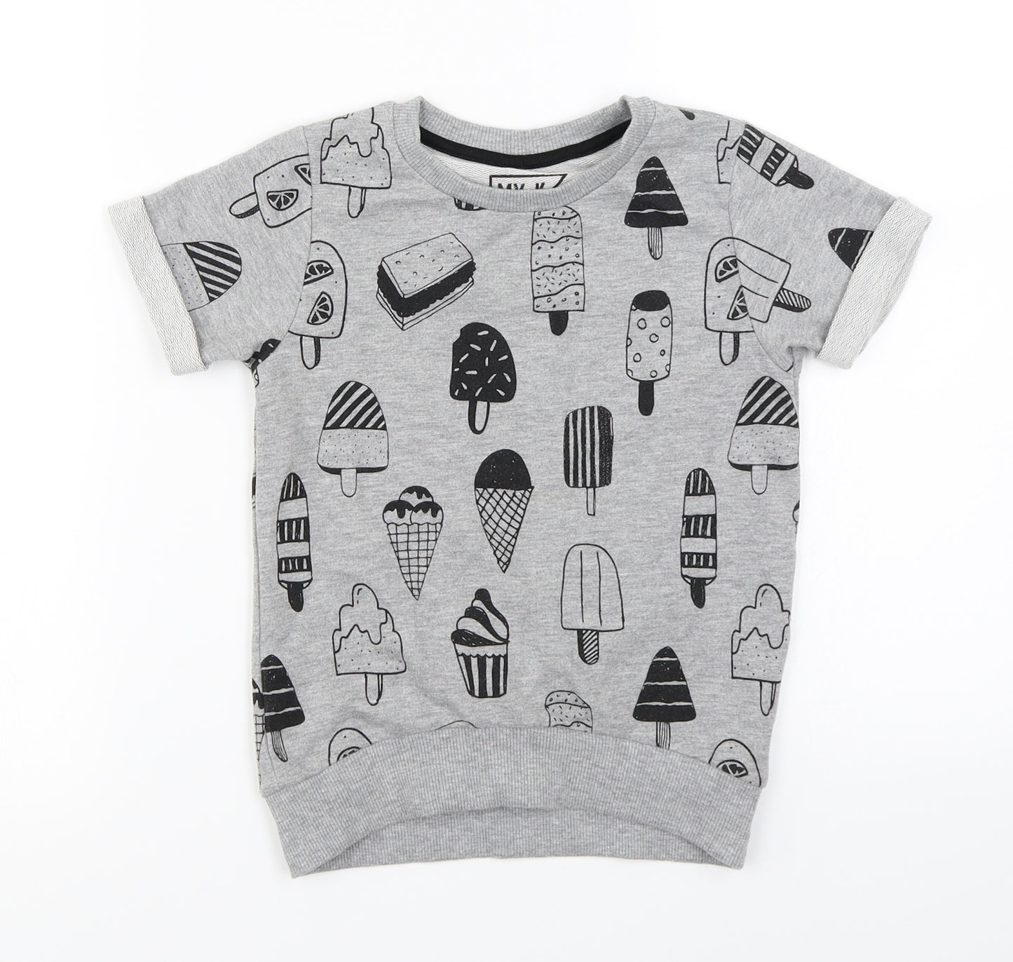 MY K  Girls Grey   Pullover Jumper Size 6-7 Years