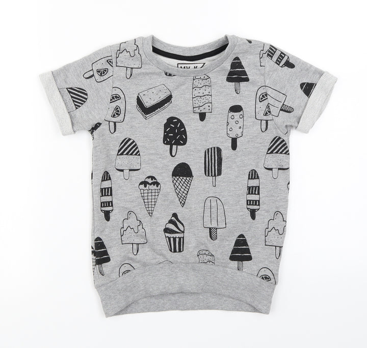 MY K  Girls Grey   Pullover Jumper Size 6-7 Years