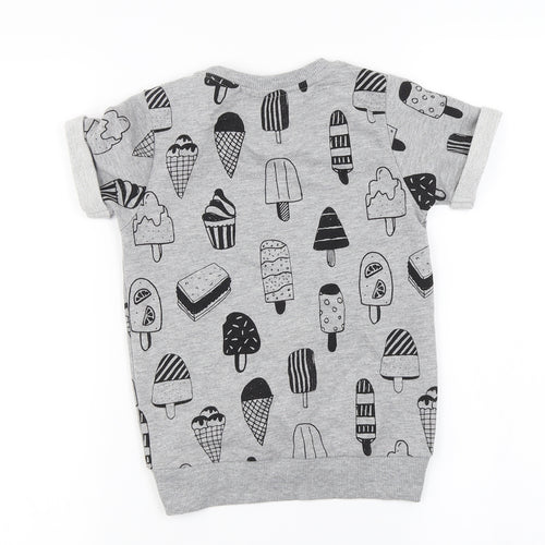 MY K  Girls Grey   Pullover Jumper Size 6-7 Years