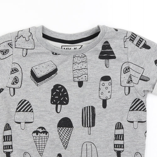 MY K  Girls Grey   Pullover Jumper Size 6-7 Years