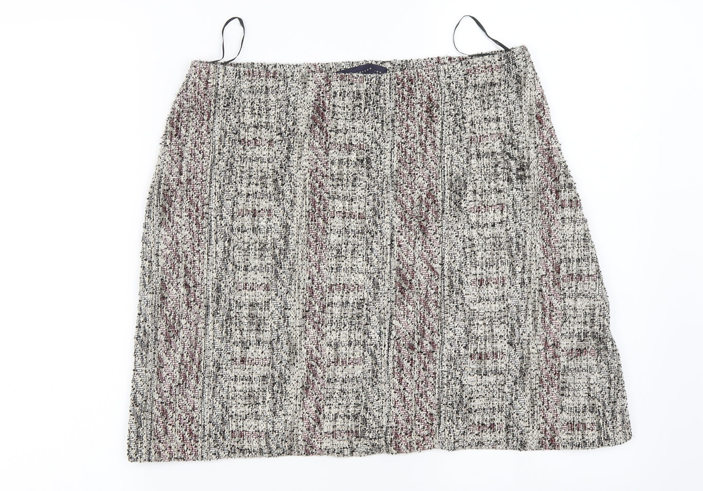 Marks and Spencer Womens Grey   A-Line Skirt Size 12