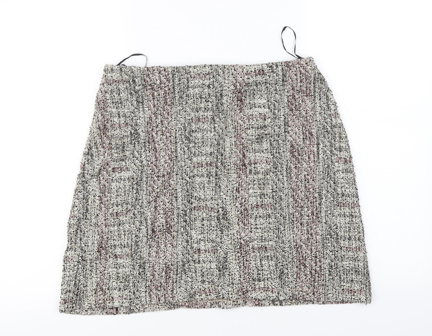 Marks and Spencer Womens Grey   A-Line Skirt Size 12
