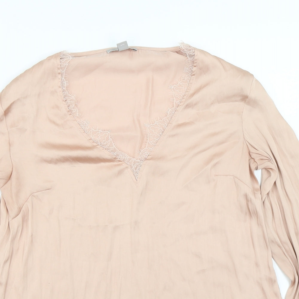 H&M Womens Pink   Basic Blouse Size 8