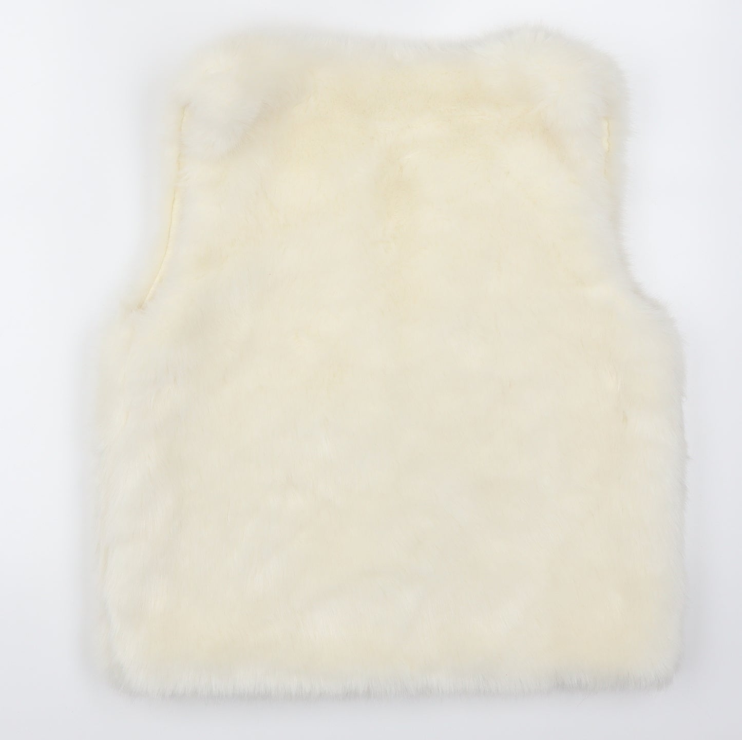Topshop Womens White   Gilet Coat Size 10  - Cream