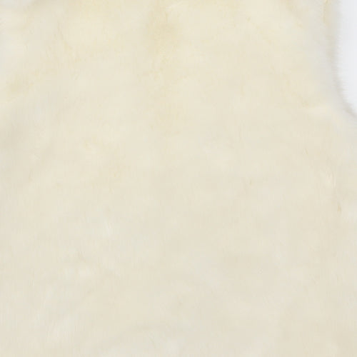 Topshop Womens White   Gilet Coat Size 10  - Cream