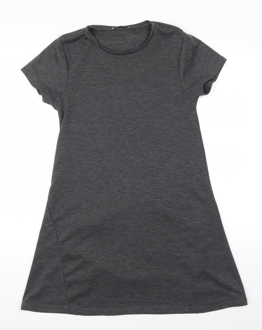 Front view of Zara women’s grey a-line, size M