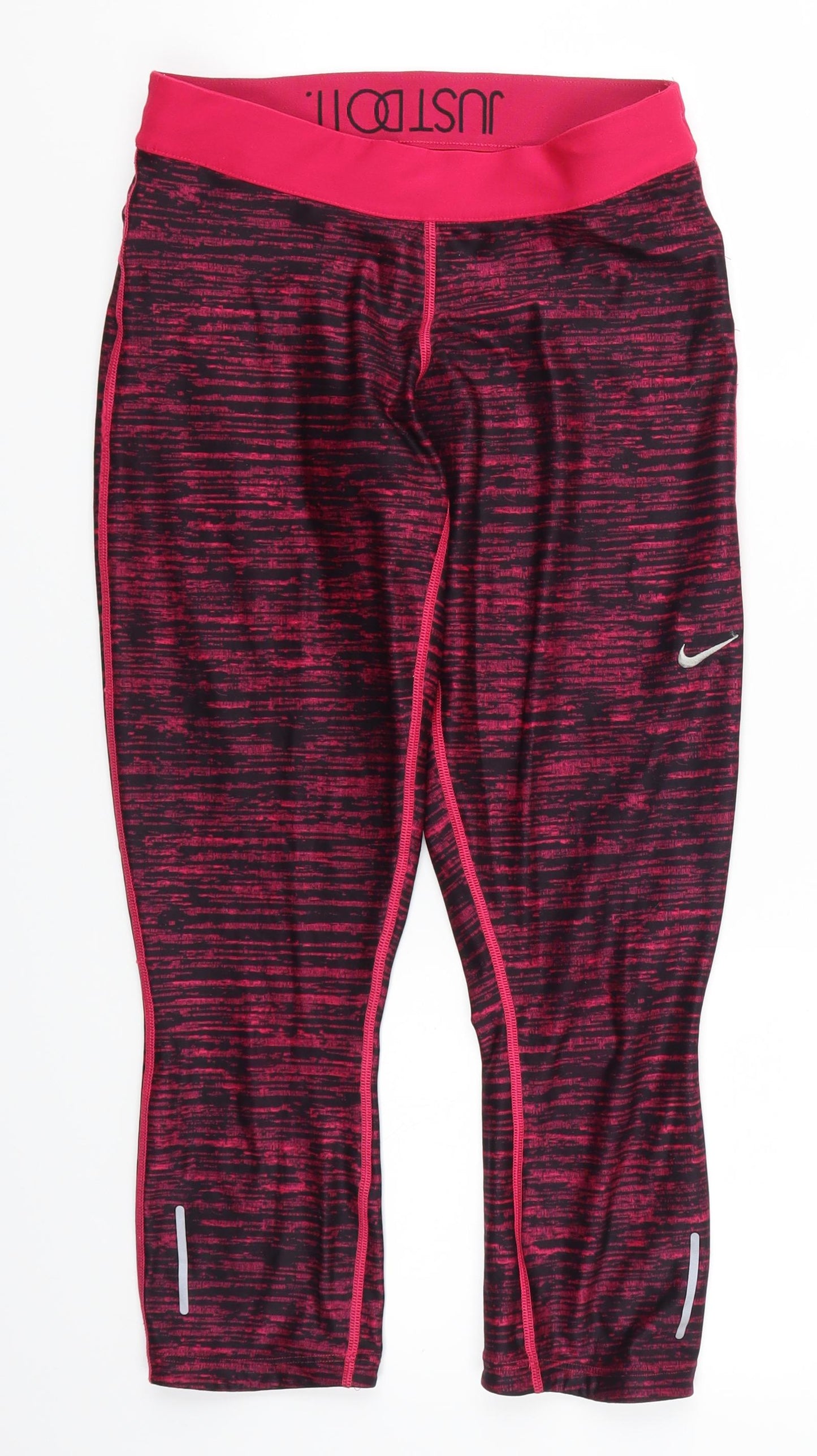 Nike Womens Pink   Cropped Leggings Size S L22.5 in