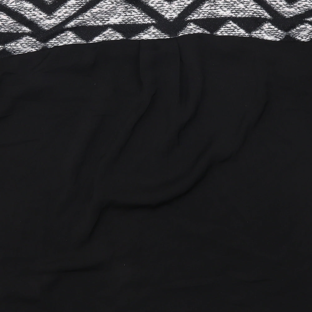 F&F Womens Grey Geometric  Basic T-Shirt Size 18