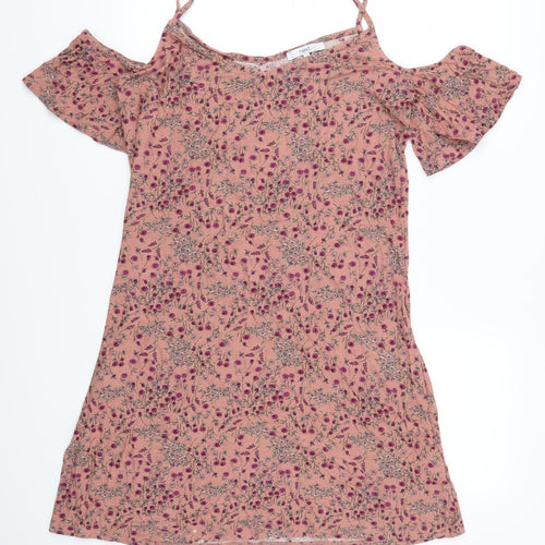 NEXT Womens Pink Floral  Mini  Size 14