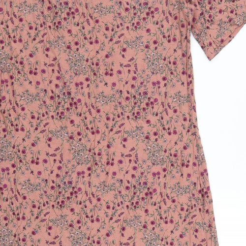 NEXT Womens Pink Floral  Mini  Size 14