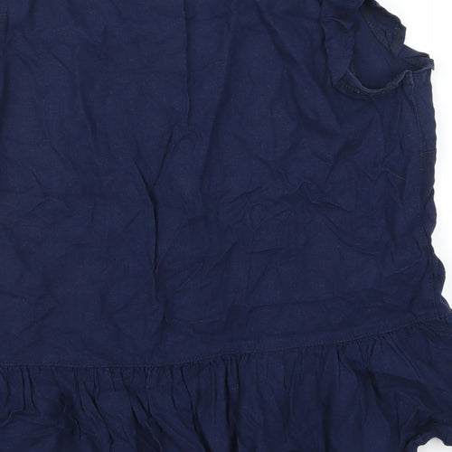 Papaya Womens Blue   Basic Button-Up Size 14