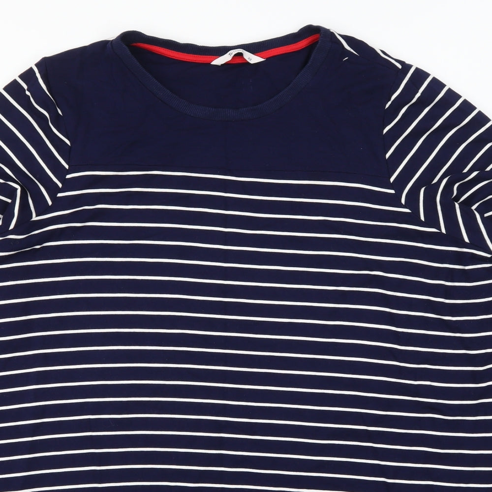 TU Womens Blue Striped  T-Shirt Dress  Size 22