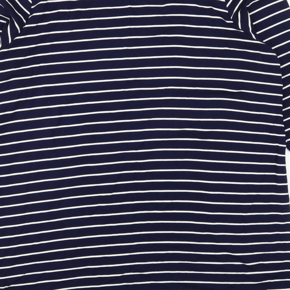 TU Womens Blue Striped  T-Shirt Dress  Size 22