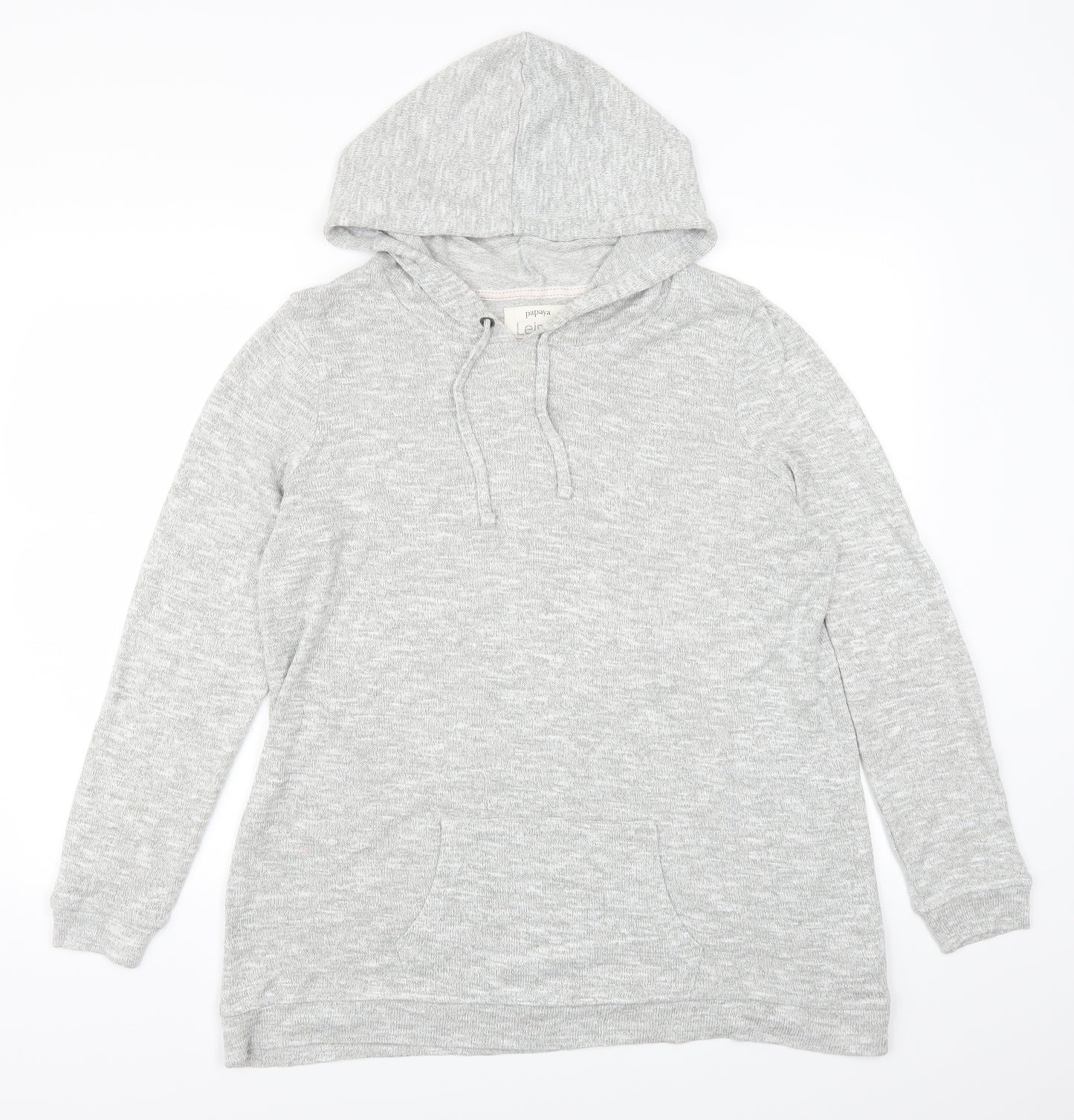 Papaya Womens Grey   Pullover Hoodie Size L