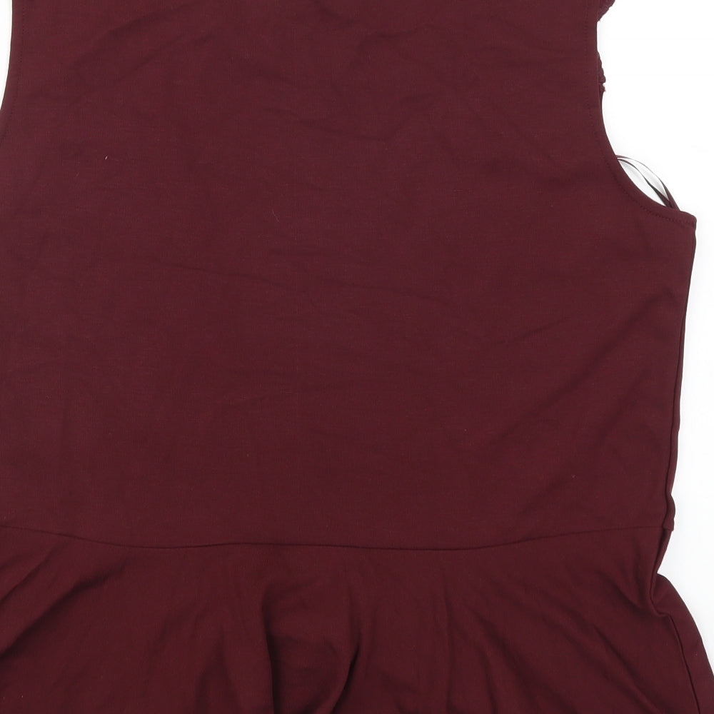 Papaya Womens Red  Lace Basic Tank Size 20