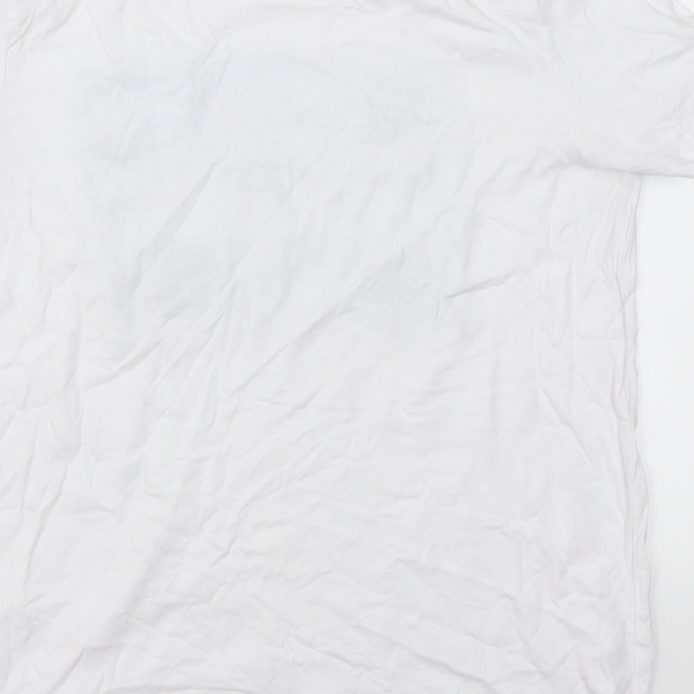F&F Womens White   Basic T-Shirt Size 12  - Calfornia