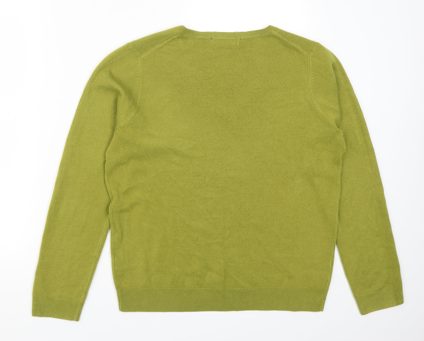 Marks and Spencer Womens Green  Knit Pullover Jumper Size 14