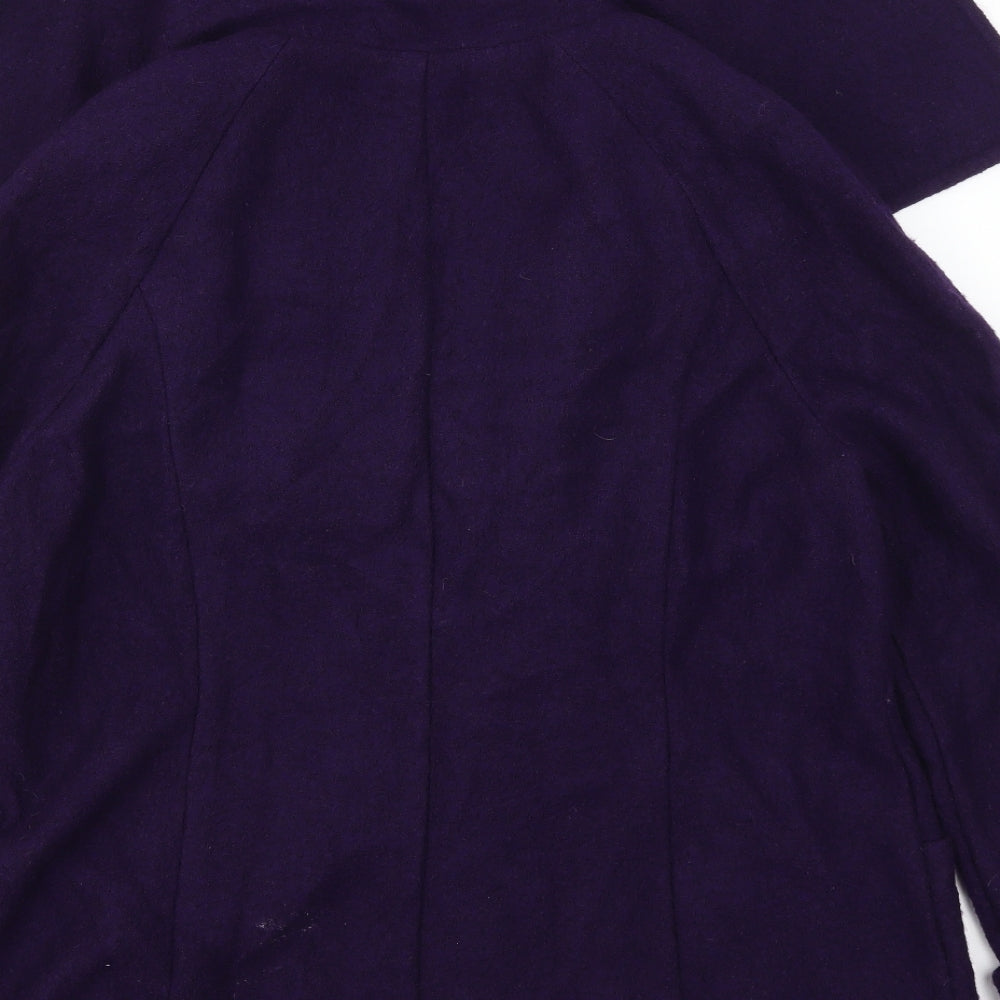 Monsoon Womens Purple   Pea Coat Coat Size 18