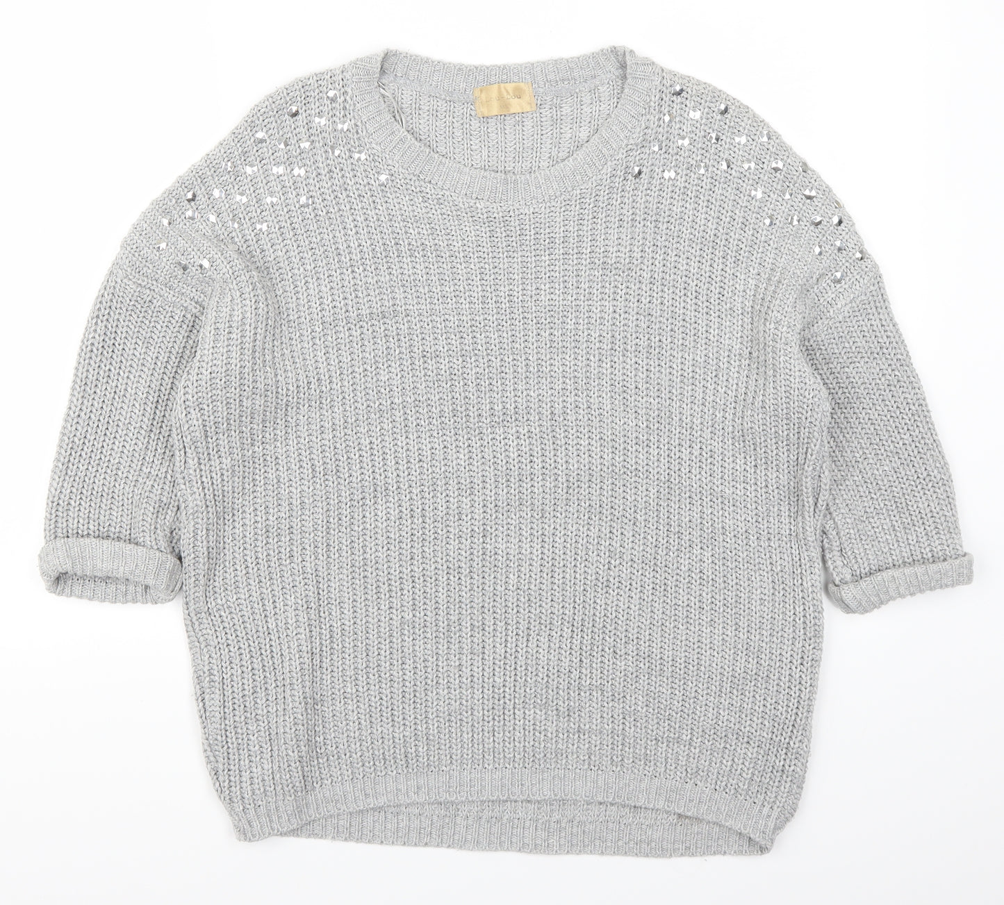 Lou Lou Womens Grey   Pullover Jumper Size M