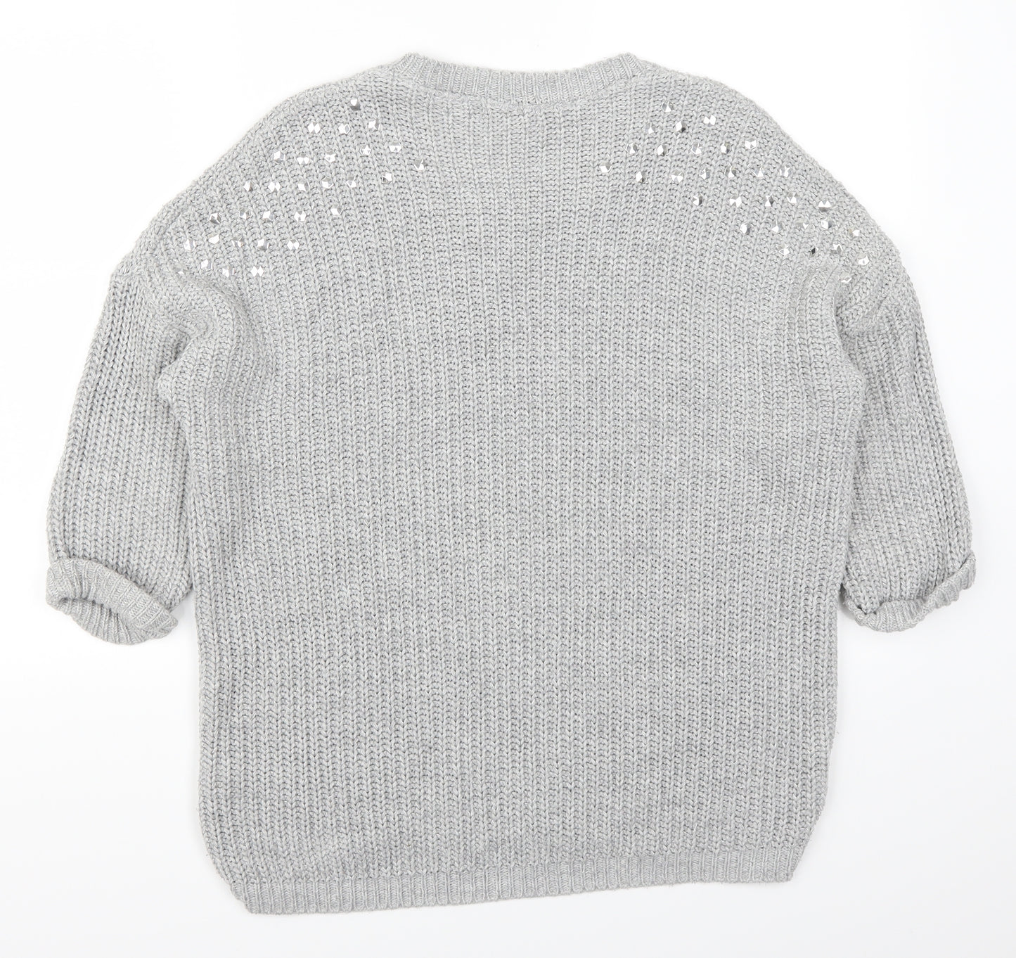 Lou Lou Womens Grey   Pullover Jumper Size M