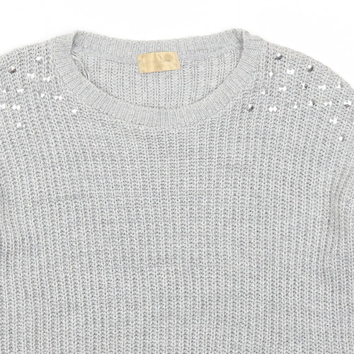 Lou Lou Womens Grey   Pullover Jumper Size M