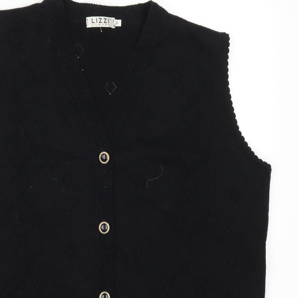 Lizzi Clarke Womens Black   Cardigan Jumper Size M