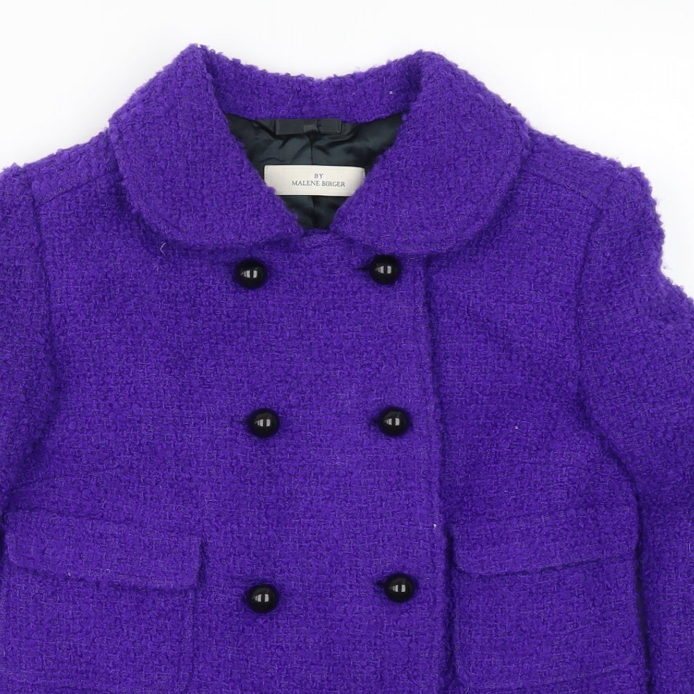 Malene Birger Womens Purple   Jacket Coat Size 8