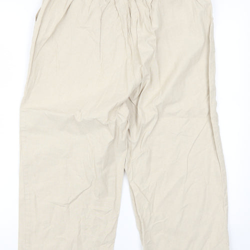 EWM Womens Beige   Trousers  Size 14 L21 in