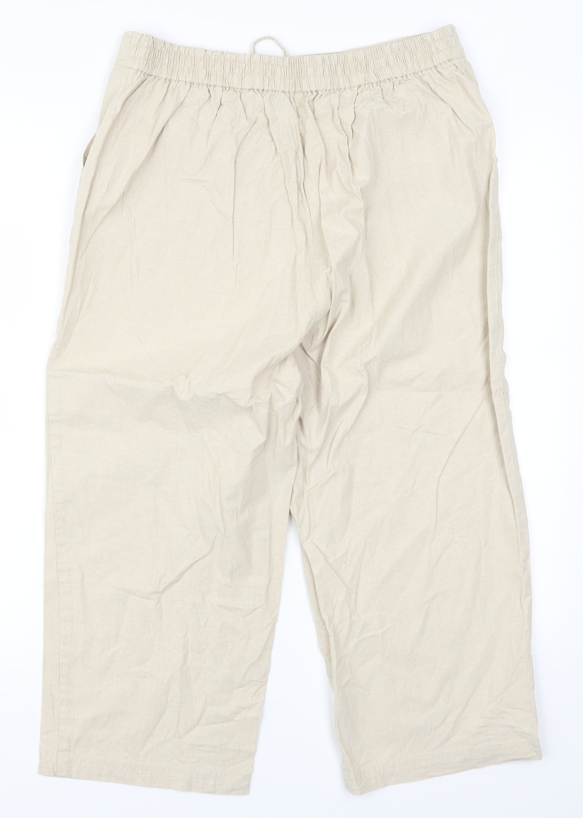 EWM Womens Beige   Trousers  Size 14 L21 in