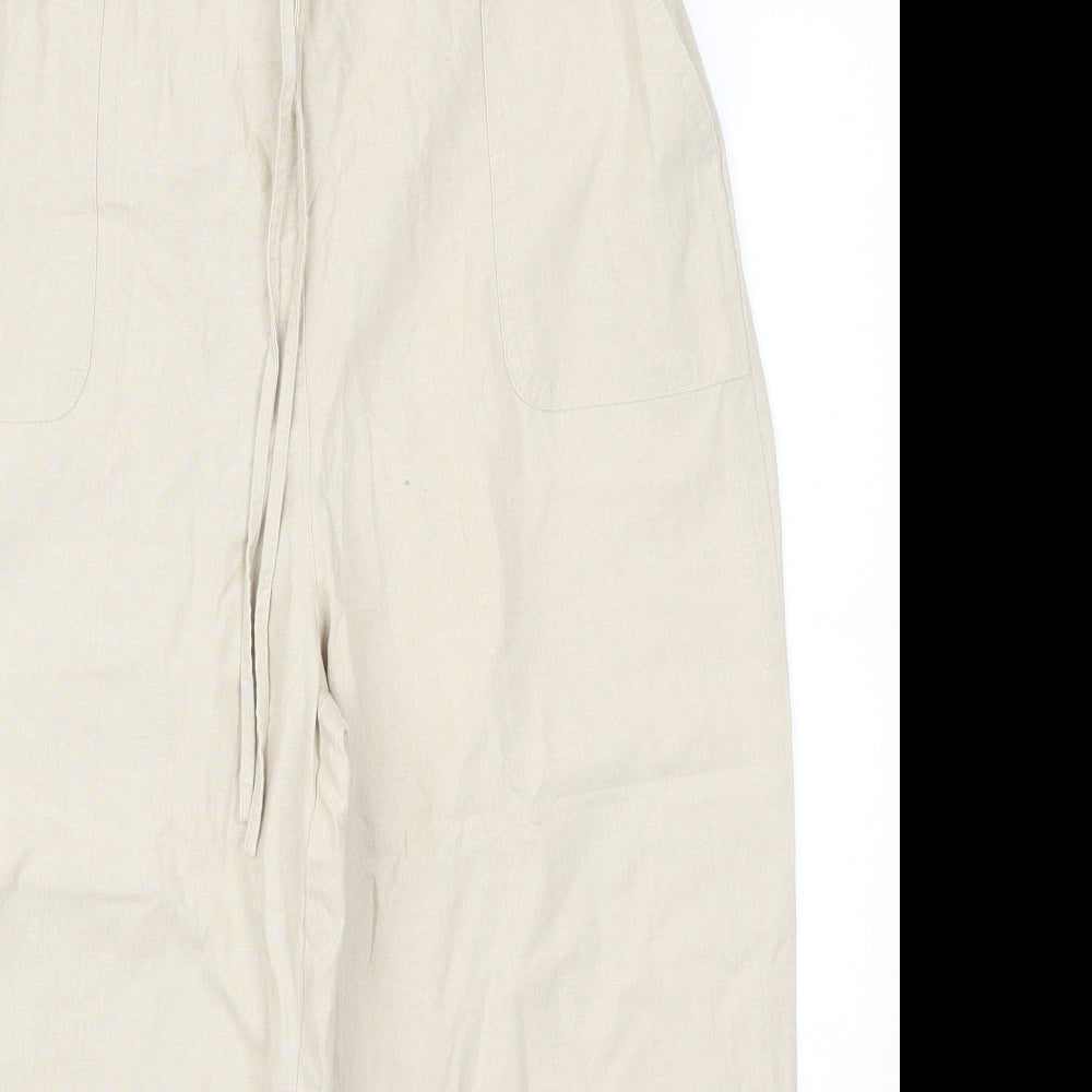 EWM Womens Beige   Trousers  Size 14 L21 in