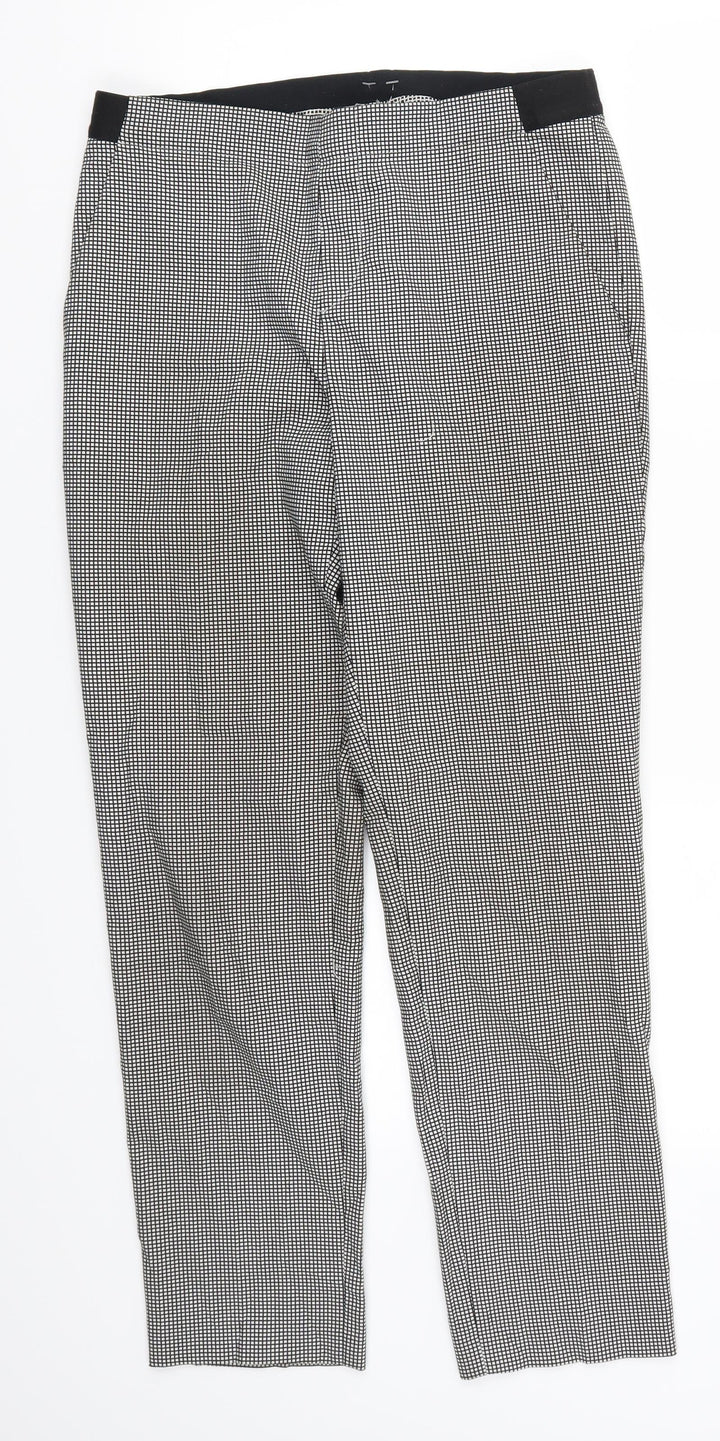 Uniqlo Womens Grey Check  Trousers  Size 26 L28 in