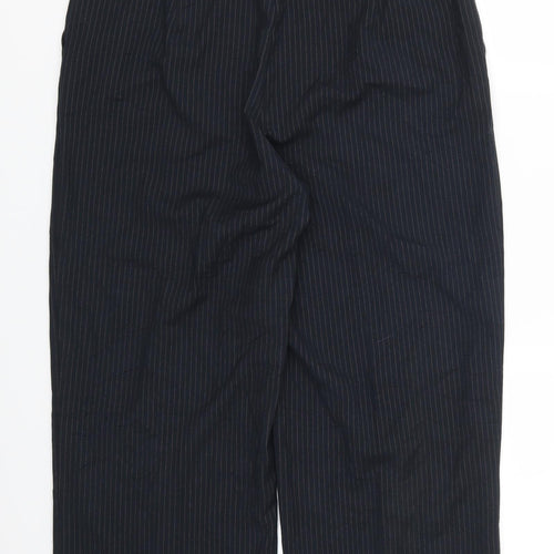New Look Womens Blue Striped  Trousers  Size 12 L24 in