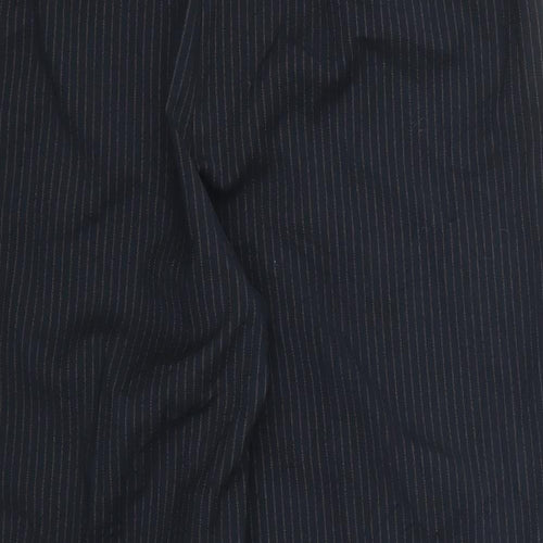 New Look Womens Blue Striped  Trousers  Size 12 L24 in