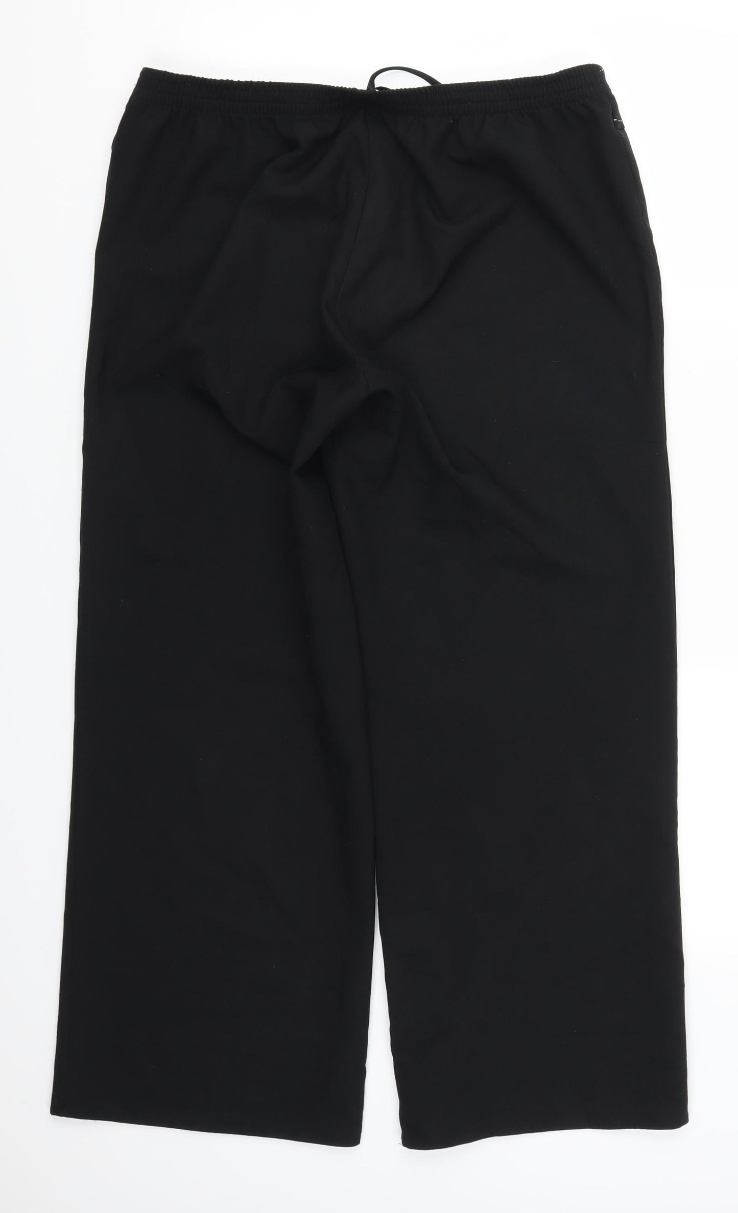 Evans Womens Black   Trousers  Size 14 L27 in