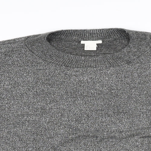 H&M Womens Grey   Pullover Jumper Size L
